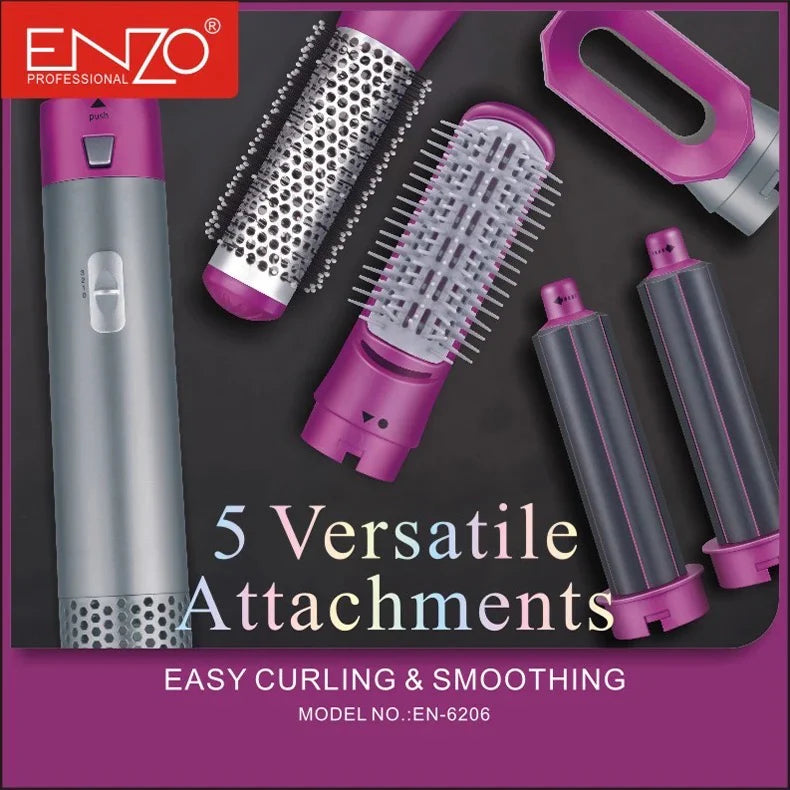 المشط الحراري المتعدد Brosse Versatile Enzo 5 en 1 EN-6206